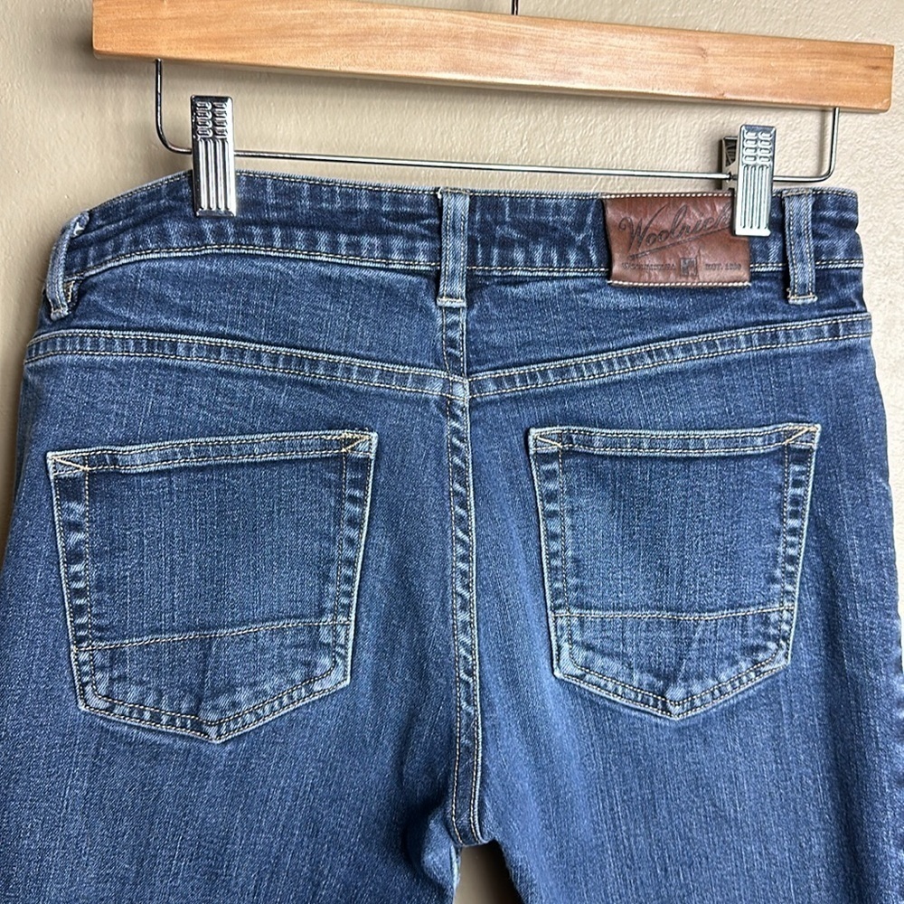 Woolrich Jeans Size 6 Womens Mid Rise Dark Wash Blue Denim Straight - Picture 5 of 13